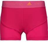 Thumbnail for your product : adidas by Stella McCartney Mesh-Paneled Stretch-Jersey Shorts