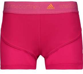 adidas by Stella McCartney Mesh-Paneled Stretch-Jersey Shorts