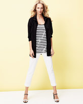 Thumbnail for your product : Joan Vass Slim Ponte Ankle Pants