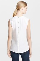 Thumbnail for your product : A.L.C. 'Avalon' Embroidered Bib Silk Top