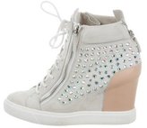 Thumbnail for your product : Giuseppe Zanotti Embellished Wedge Sneakers