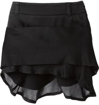 Haider Ackermann tiered mini skirt