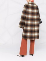 Thumbnail for your product : No.21 Check Pattern Single-Breasted Coat