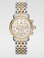 Thumbnail for your product : Michele Two-Tone Stainless Steel Chronograph Watch