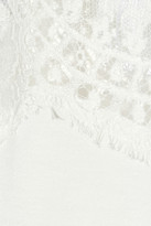 Thumbnail for your product : La Perla Pizzo lace-paneled stretch-jersey chemise
