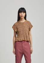 Thumbnail for your product : Etoile Isabel Marant Bering Ribbed Linen Sweater Ochre