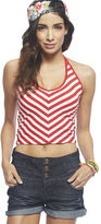 Thumbnail for your product : Wet Seal Striped Halter Crop Top