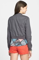 Thumbnail for your product : Frenchi Drape Front Twill Jacket (Juniors)