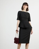 Thumbnail for your product : Ted Baker ROMOLAA Peplum Detail Short Sleeve Dress