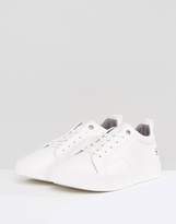 Thumbnail for your product : G Star G-Star Leather And Denim Mix Plimsoll In All Over White