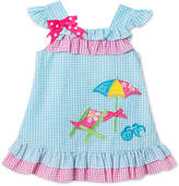 Thumbnail for your product : Rare Editions Beach Scene Seersucker Dress, Baby Girls