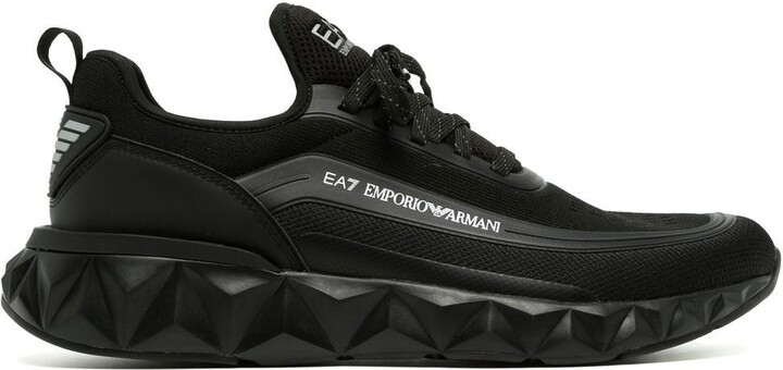 EA7 Emporio Armani Black Men's Shoes | Shop the world's largest 