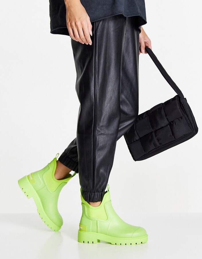 Calvin Klein Jeans chelsea rain boot in lime green - ShopStyle