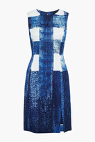 Thumbnail for your product : Oscar de la Renta Checked cotton-blend jacquard dress