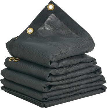 WORLD SHOP BOX Dump Truck Mesh Tarp PVC Coated Black Heavy Duty Cover With 5.5\