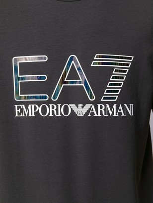 Ea7 Emporio Armani logo print T-shirt