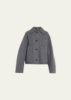 Thumbnail for your product : Kassl Editions Washed Wool Crop Coat