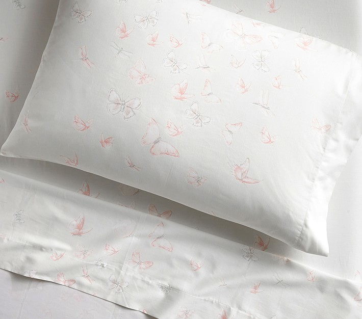 pottery barn butterfly sheets