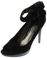 Thumbnail for your product : Carlos Santana NEW Black Suede Open-Toe Heels Shoes 7.5 Medium (B,M) BHFO