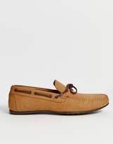 Thumbnail for your product : ASOS Design DESIGN driving shoes in tan soft leather