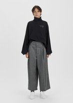 Thumbnail for your product : Y's Wool Wide Leg Pant Grey Size: JP 1