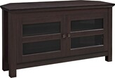 Thumbnail for your product : Modern 2 Glass Door Corner TV Stand for TVs up to 48" - Saracina Home