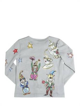 Dolce & Gabbana Alice In Wonderland Print Jersey T-Shirt