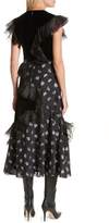 Thumbnail for your product : Rebecca Taylor Velvet Floral Jacquard Midi Dress