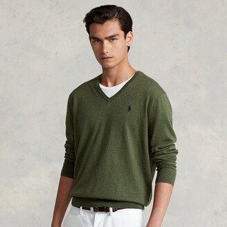 Vska Mens Autumn Winter V Neck Knitted Color Conjoin Long Sleeve Open Front Sweaters 