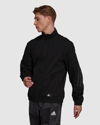 adidas Men's Black Jackets Sportswear Future Icons Woven Track Jacket - Size One Size, L at The Iconic