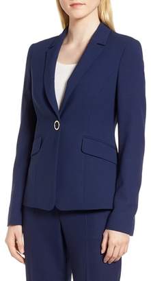 BOSS Jibalena Textured Stretch Wool Suit Jacket