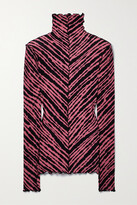 Thumbnail for your product : Proenza Schouler White Label Tie-dyed Stretch-jersey Turtleneck Top - Pink