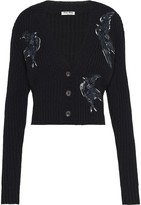 Thumbnail for your product : Miu Miu sequin embroidered V-neck cardigan