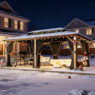 EROMMY 20 Ft. W X 12 Ft. D Aluminum Patio Gazebo