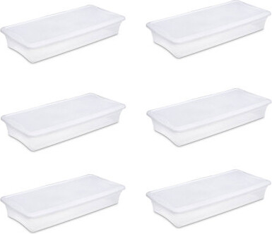 Sterilite Clear Plastic Stacking Storage Container Box w/ Lid - ShopStyle