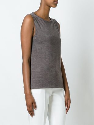 Eleventy sleeveless knitted blouse - women - Silk/Merino - XS