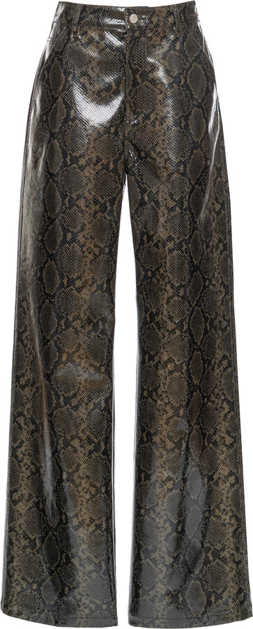 DES_PHEMMES Embossed Wide-Leg Pants