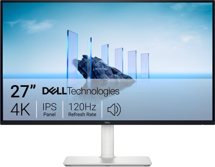 Dell 27 Plus 4K Monitor 27" UHD 120Hz IPS Anti-glare Computer Display Ash White, S2725QS