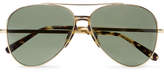 Thumbnail for your product : Brioni Aviator-Style Tortoiseshell Acetate-Trimmed Gold-Tone Sunglasses
