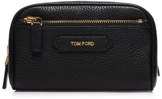 Tom Ford Beauty Small Leather Cosmetics Bag, Black