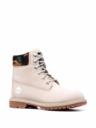 Timberland Camo Trim Lace-Up Boots - ShopStyle