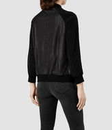 Thumbnail for your product : AllSaints Drey Leather Baseball Jacket