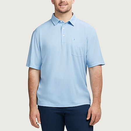 Izod Sunshield Performance Big and Tall Mens Classic Fit Short Sleeve Polo Shirt