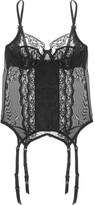 Thumbnail for your product : Elle Macpherson Intimates Committed Love stretch-lace and tulle basque