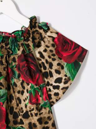 Dolce & Gabbana Rose Print Blouse