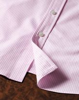Thumbnail for your product : Charles Tyrwhitt Extra Slim Fit Small Gingham Light Pink Cotton Dress Casual Shirt Single Cuff Size 16/34