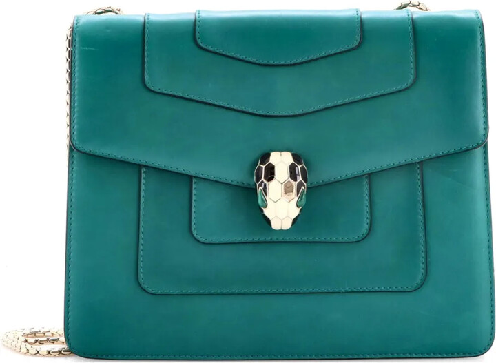 Bvlgari Pre-Owned Serpenti Forever Square Leather Medium shoulder bag