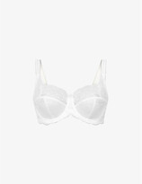 Thumbnail for your product : Panache Clara stretch-lace and mesh full-cup bra