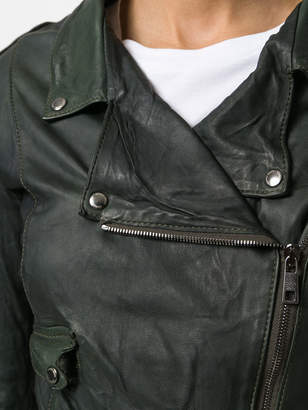 Giorgio Brato cropped biker jacket