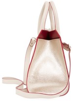 Thumbnail for your product : Jimmy Choo Medium Riley Leather Tote - Beige